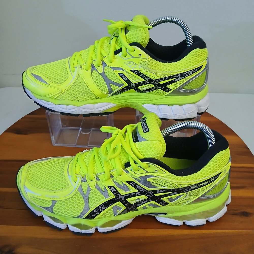 Asics Gel-Nimbus 16 Mens 9.5 Yellow "Lite Show" Running Shoes Sneakers T4B9N